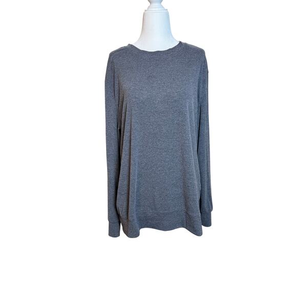 SENSERISE Women’s Size XL Gray Casual Layering Crewneck Long Sleeve - Picture 1 of 8